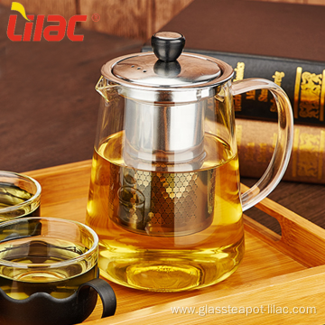 Lilac FREE Sample borosilicate glass tea set